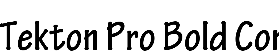 Tekton Pro Bold Condensed Font Download Free